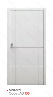 درب و چهارچوب کلاسیکMDF باروکش سوپرمات Matera AG108